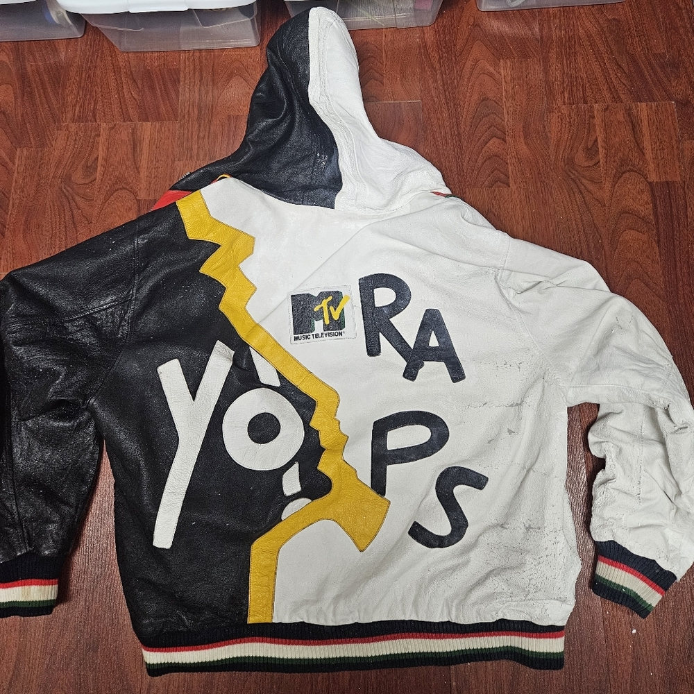 Vintage YO MTV Raps Jacket - Black, White, Yellow